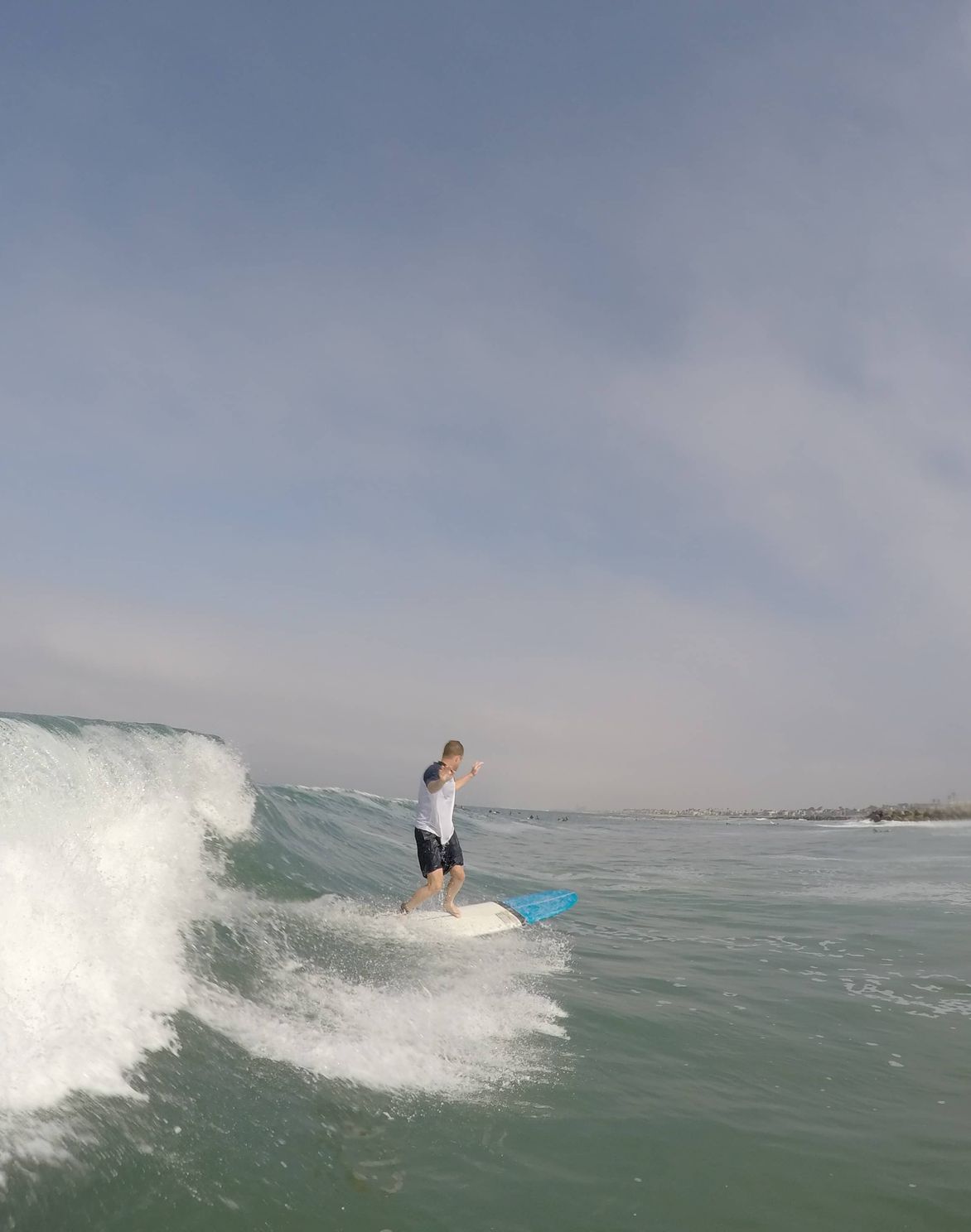advanced surfing student surfing in the water